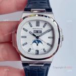 Swiss Replica Patek Philippe Nautilus Watch For Sale - White Dial Moonphase Watch (1)_th.jpg